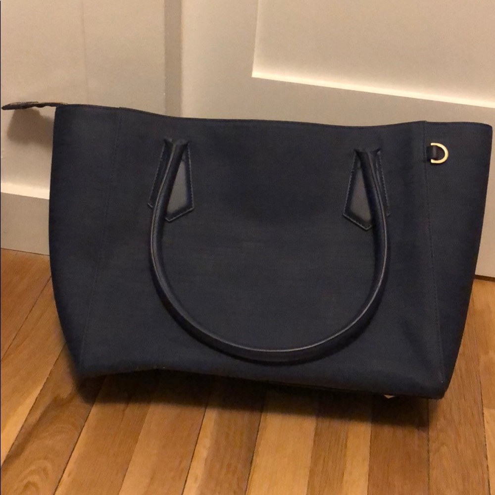 Navy Blue Dagne Dover Tote Bag